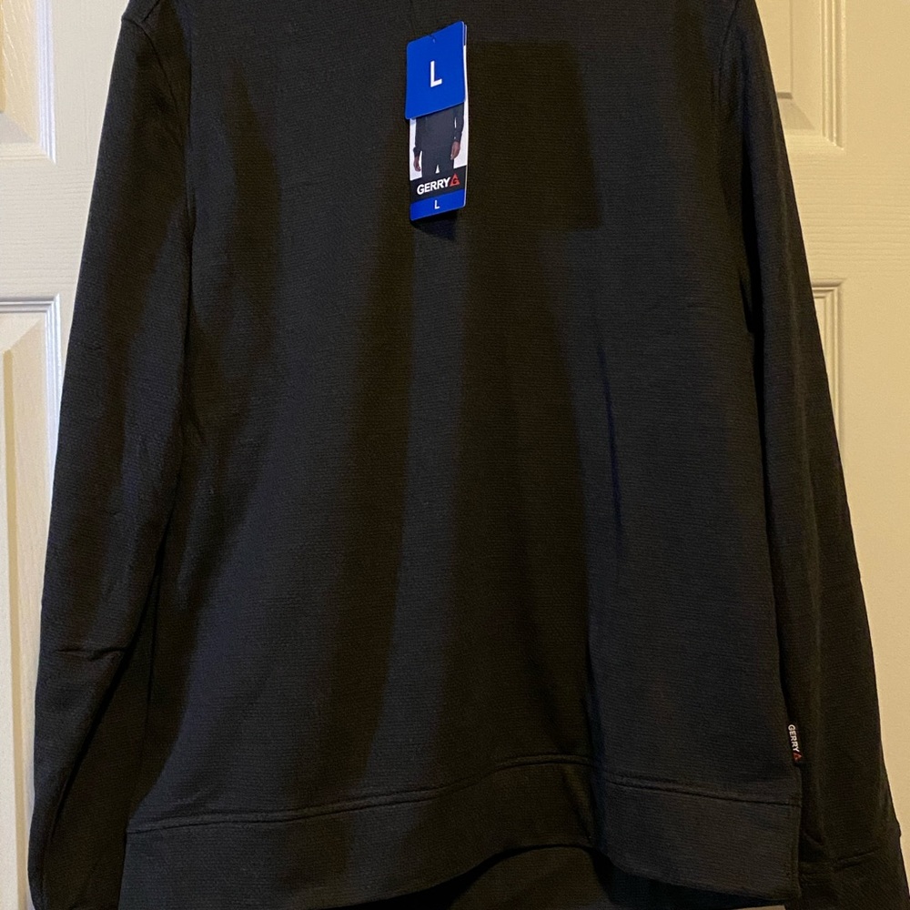 Thick gray pullover shirt